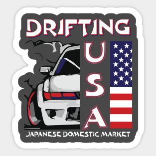 JDM Drifting USA Drift Car Graphic Japanese Sticker